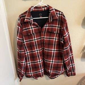 Wrangler Red and Black‎ Lightweight Shirt Jacket